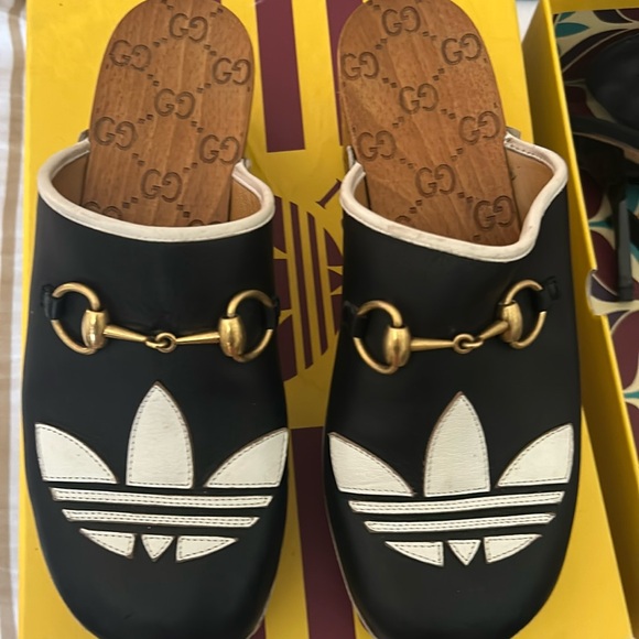 Gucci/Adidas Line Clogs - Like New - Worn Once twice with box - paid $1250. - Picture 1 of 7